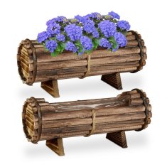UNBRANDED Cvetlična škatla Wood Set 2 