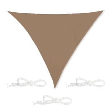 UNBRANDED Sun sail trikotna kavno rjava