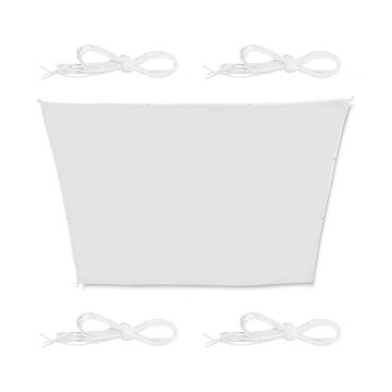 UNBRANDED Sončno jadro trapezno belo