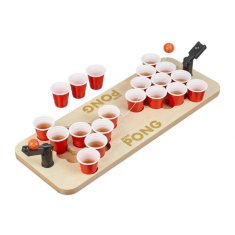 UNBRANDED Mini Beer Pong z rdečimi skodelicami 
