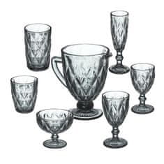 UNBRANDED Set 7 sivih kozarcev 