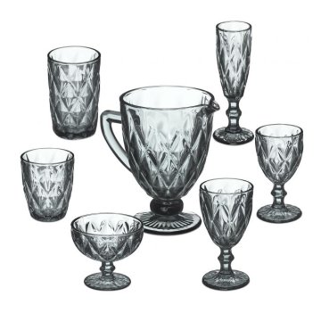 UNBRANDED Set 7 sivih kozarcev
