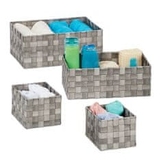 UNBRANDED Pletena košara za shranjevanje Set 4 