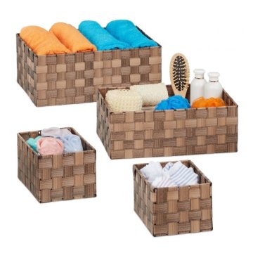 UNBRANDED Pletena košara za shranjevanje Set 4