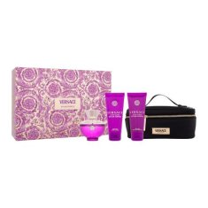 Versace Pour Femme Dylan Purple Set parfumska voda 100 ml + gel za prhanje 100 ml + losjon za telo 100 ml + kozmetična torbica za ženske