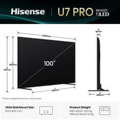 Hisense 100U7Q PRO 4K UHD ULED televizor