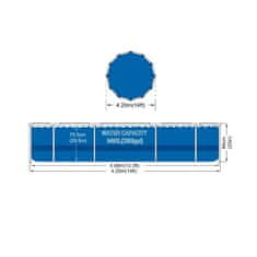 avenli Avenli, montažni bazen, 420x84 cm