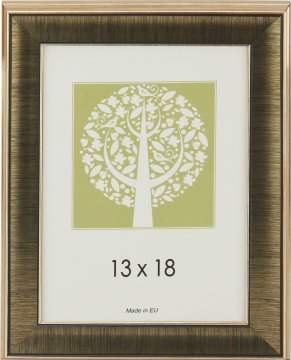 Karako Foto okvir 13x18 cm, imitacija lesa, namizni, stenski, 19 temno srebrna
