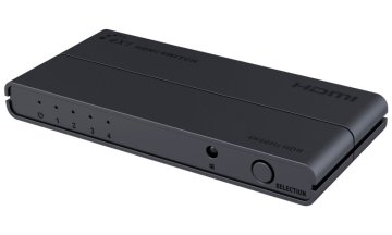 PremiumCord Stikalo HDMI 4:1 s podporo za 4Kx2K@60Hz, 1080P, HDR, upravljanjem s tipkami in daljinskim upravljalnikom
