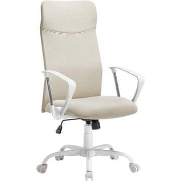 Songmics Ergonomski pisarniški stol bež