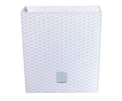 Prosperplast Cvetlični lonec Rato Low white, 17 x 17 x 17 cm