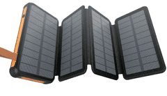 BOT Solarna banka SP6 4 paneli 25000 mAh črna