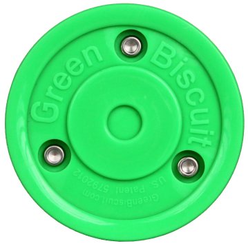 Green Biscuit Originalni hokejski plošček za trening zelena različica 15285