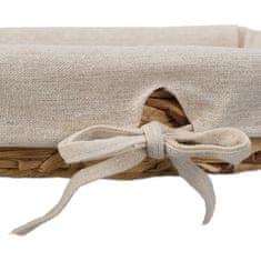 UNBRANDED set 3 košaric za kruh z vstavkom iz blaga 
