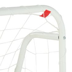 UNBRANDED Bel nogometni gol z jeklenim okvirjem 