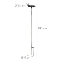 UNBRANDED Kopel za ptice iz litega železa 