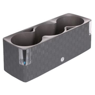 Plastkon Cobble Trio samoplačniška sadilna posoda antracitna različica 41050