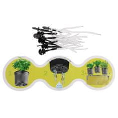 Plastkon Cobble Trio samoplačniška sadilna posoda antracitna različica 41050
