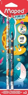 Maped Svinčnik hb grafitni z radirko maped+držalo 1/2