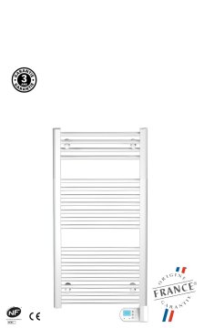 Airelec Električni kopalniški radiator – sušilnik brisač Intuis NAO 2, 500 W, 50 cm, bel