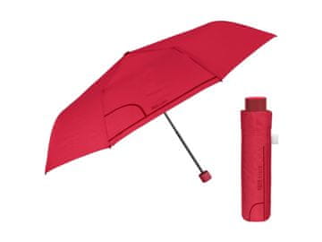 Perletti Eleganten zložljiv dežnik Perletti Time "Colorino", rdeč, 26353
