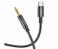 Hoco AUX kabel UPA19 iz Type C na 3.5 mm (1m) črn