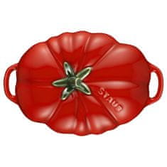 slomart Mini Cocotte iz keramične posode ovalne oblike, 500 ml, rdeča - vrhunska francoska jedilna posoda za peko in serviranje