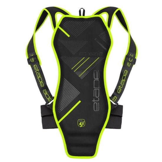 Etape Varovalo za hrbtenico črno-rumeno fluo oblačila velikost XL