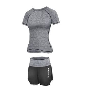 Merco Runner Short 2W fitnes komplet siva oblačila velikost XXL
