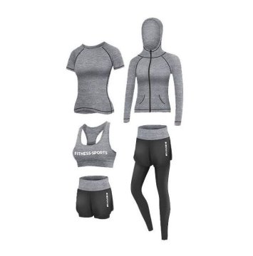 Merco Tekač 5W fitnes komplet siva oblačila velikost S