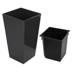 Plastkon Elise Gloss dekorativni lonec antracit premer 25 cm