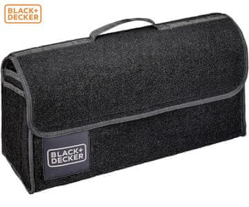 Black+Decker organizator avtomobilskega prtljažnika, 55x15x23cm, črn
