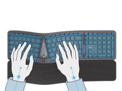 Ewent Ergonomska tipkovnica EW3289 Wireless Multi-Connect, SLO