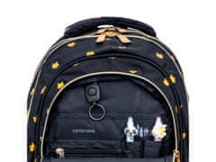 Astra Šolski nahrbtnik za prvi razred AstraBAG FLUFFY KITTY BLACK, AB330, 502025021