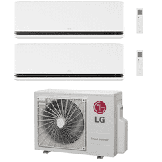 LG Deluxe AI Air MU2R17.U13 + 2x H09S1DA (2x 2,5kW) dvojna klimatska naprava, z montažo
