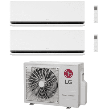 LG Deluxe AI Air MU3R21.U23 + 2x H12S1DA (2x 3,5kW) dvojna klimatska naprava