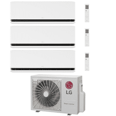 LG Deluxe AI Air MU3R21.U23 + 2x H09S1DA (2x 2,5kW) + 1x H12S1DA (3,5kw) trojna klimatska naprava, z montažo