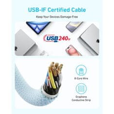 Anker Zolo USB-C na USB-C kabel, 1m, 240W