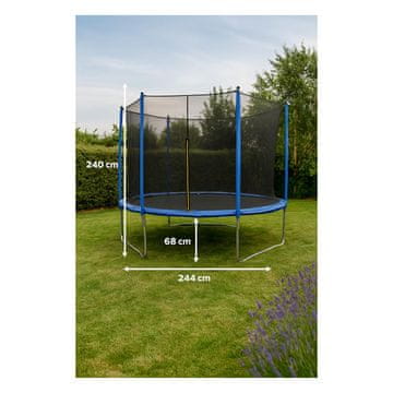 Denis Trampolin z zaščitno mrežo 244 cm