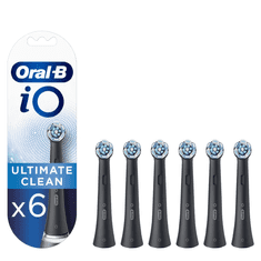Oral-B iO Ultimate Clean nastavki za zobno ščetko, črna – 6 kosov