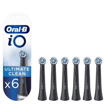 Oral-B iO Ultimate Clean nastavki za zobno ščetko, črna – 6 kosov