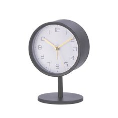 StarDeco Budilka na podstavku 10xh14cm / okrogla / več barv / železo