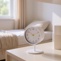 StarDeco Budilka na podstavku 10xh14cm / okrogla / več barv / železo