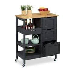 UNBRANDED Kuhinjski voziček z delovno površino 