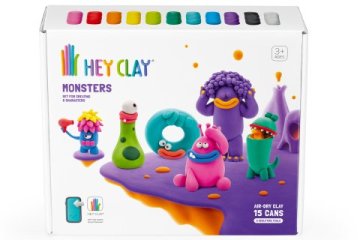 HEY CLAY Ustvarjalni set - Pošasti