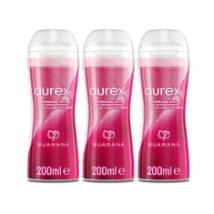 Durex 2v1 Stimulacijski Lubrikant z Guarano na Vodni Osnovi - 3x 200 ml