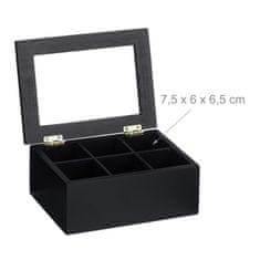 UNBRANDED Škatla za črni čaj s 6 predelki 