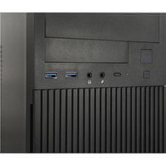 Inter-tech IT-6521 Straight ohišje, microATX, črno (88881369)
