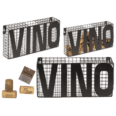 BestDeals Stenska dekoracija zbiralnik zamaškov, Vino
