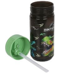 sarcia.eu Dinozavri STEKLICA ZA VODO z ustnikom, ŠOLSKI BIDON ZA VODO za dečka 330 ml. 330 ml